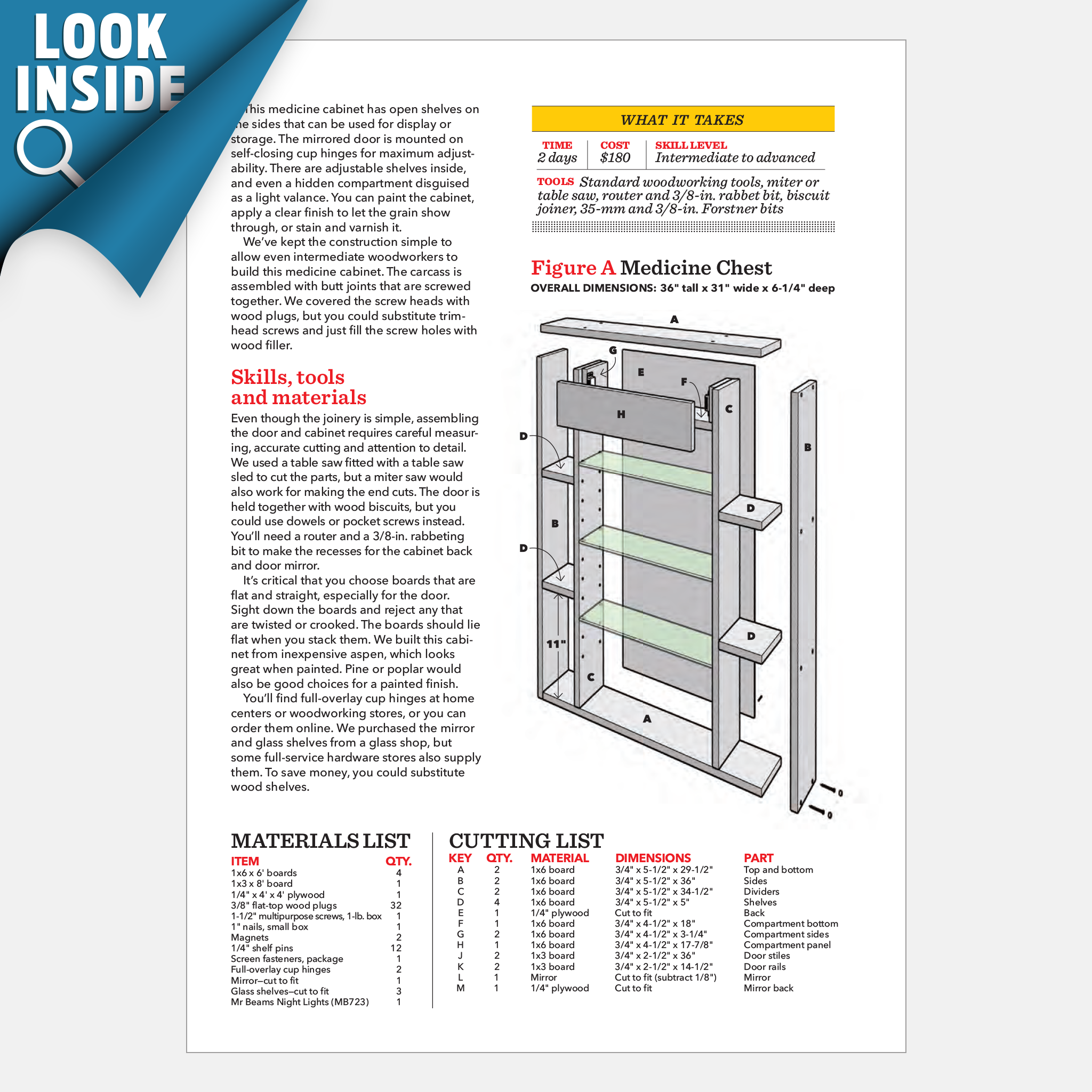 Hidden Compartment Medicine Cabinet - Image 3