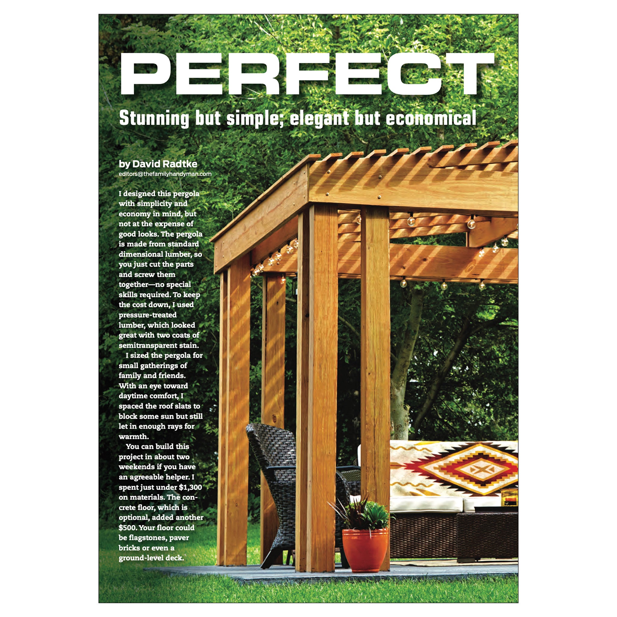 Simple Stunning Pergola